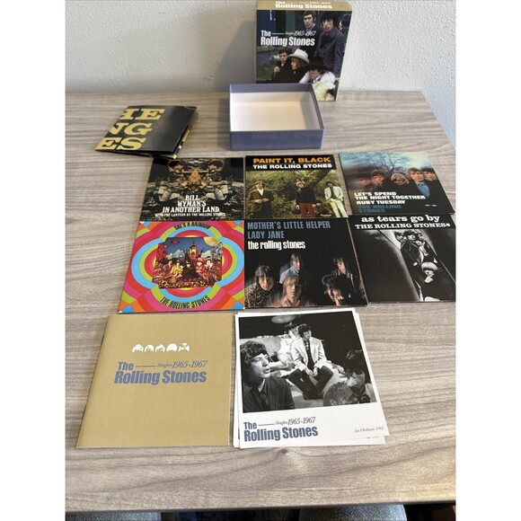 The Rolling Stones Singles 1965-1967 Box Set 11 CDs + Poster Extras Rare Mint - Picture 5 of 6